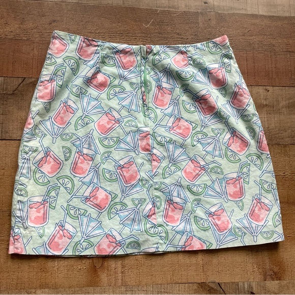 Vineyard Vines Pink Lemonade Print Cotton Mini Skirt Size 4 - Picture 6 of 10